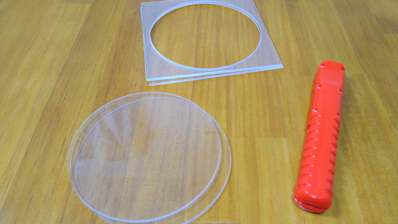 アクリル板2mm厚をきれいに円形カットする【円切りカッター使用】 | Soraoのブログ